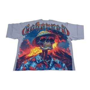 Godspeed Crew Neck T-Shirt Natural Disaster Mens Grey NATURAL DISASTER-T-SHIRT